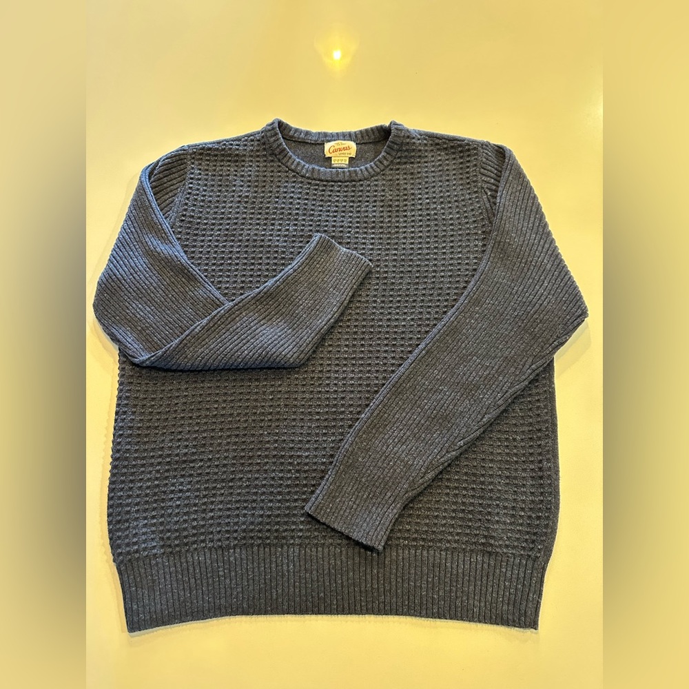 Lands’ End Canvas Navy Blue Sweater - Perfect Condition and Ready to Wear! XL